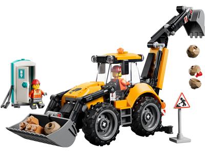 LEGO 60480 City Construction Yellow Backhoe Loader