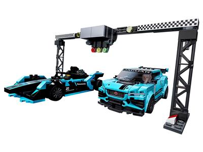 LEGO 76898 Speed Champions Formula E Panasonic Jaguar Racing GEN2 Car & Jaguar I-PACE eTROPHY