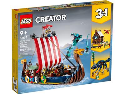 LEGO Creator 3 in 1 Viking Ship and the Midgard Serpent 31132
