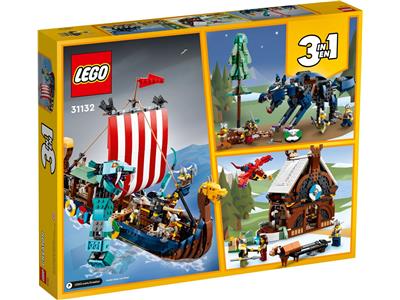 LEGO Creator 3 in 1 Viking Ship and the Midgard Serpent 31132
