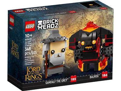 LEGO BrickHeadz The Lord of the Rings Gandalf the Grey and Balrog (40631)