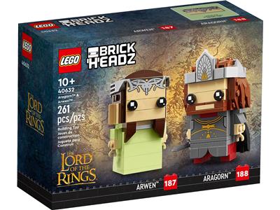 LEGO BrickHeadz The Lord of the Rings Aragorn and Arwen (40632)