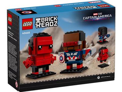 LEGO BrickHeadz Marvel Super Heroes Captain America & Red Hulk Figures (40668)