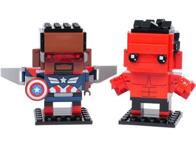 LEGO BrickHeadz Marvel Super Heroes Captain America & Red Hulk Figures (40668)