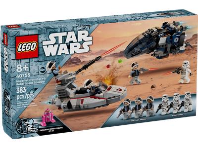 LEGO Star Wars Imperial Dropship vs. Rebel Scout Speeder (40755)