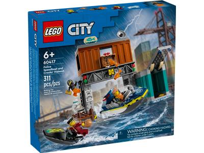 LEGO City Police Speedboat and Crooks' Hideout 60417