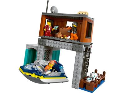 LEGO City Police Speedboat and Crooks' Hideout 60417
