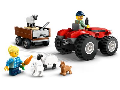 LEGO City Red Farm Tractor with Trailer & Sheep 60461