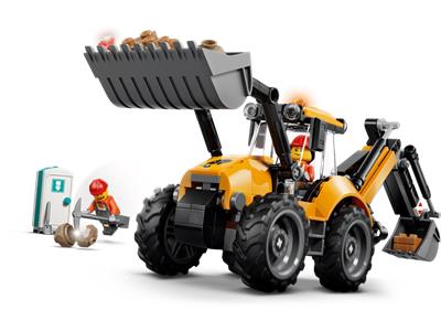 LEGO 60480 City Construction Yellow Backhoe Loader