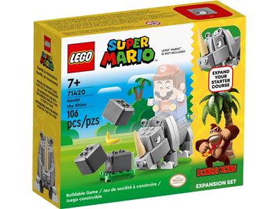 LEGO Super Mario Donkey Kong Rambi the Rhino Expansion Set 71420