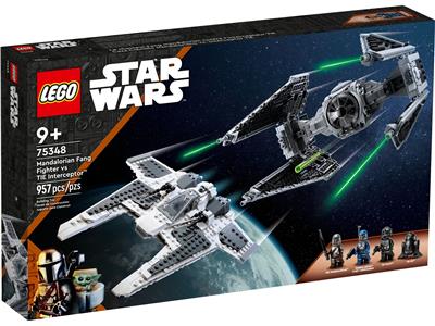 75348 LEGO Star Wars The Mandalorian Fang Fighter vs TIE Interceptor