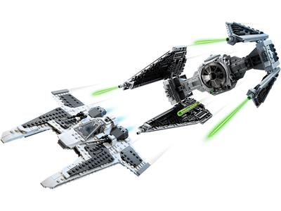 75348 LEGO Star Wars The Mandalorian Fang Fighter vs TIE Interceptor
