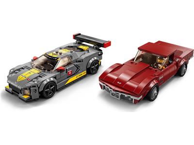 LEGO 76903 Speed Champions Chevrolet Corvette C8.R Race Car and 1968 Chevrolet Corvette