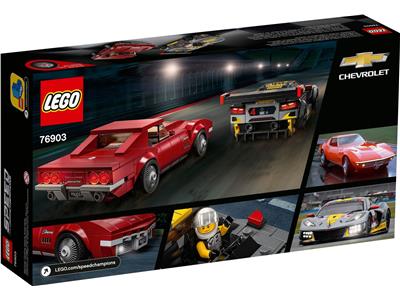 LEGO 76903 Speed Champions Chevrolet Corvette C8.R Race Car and 1968 Chevrolet Corvette