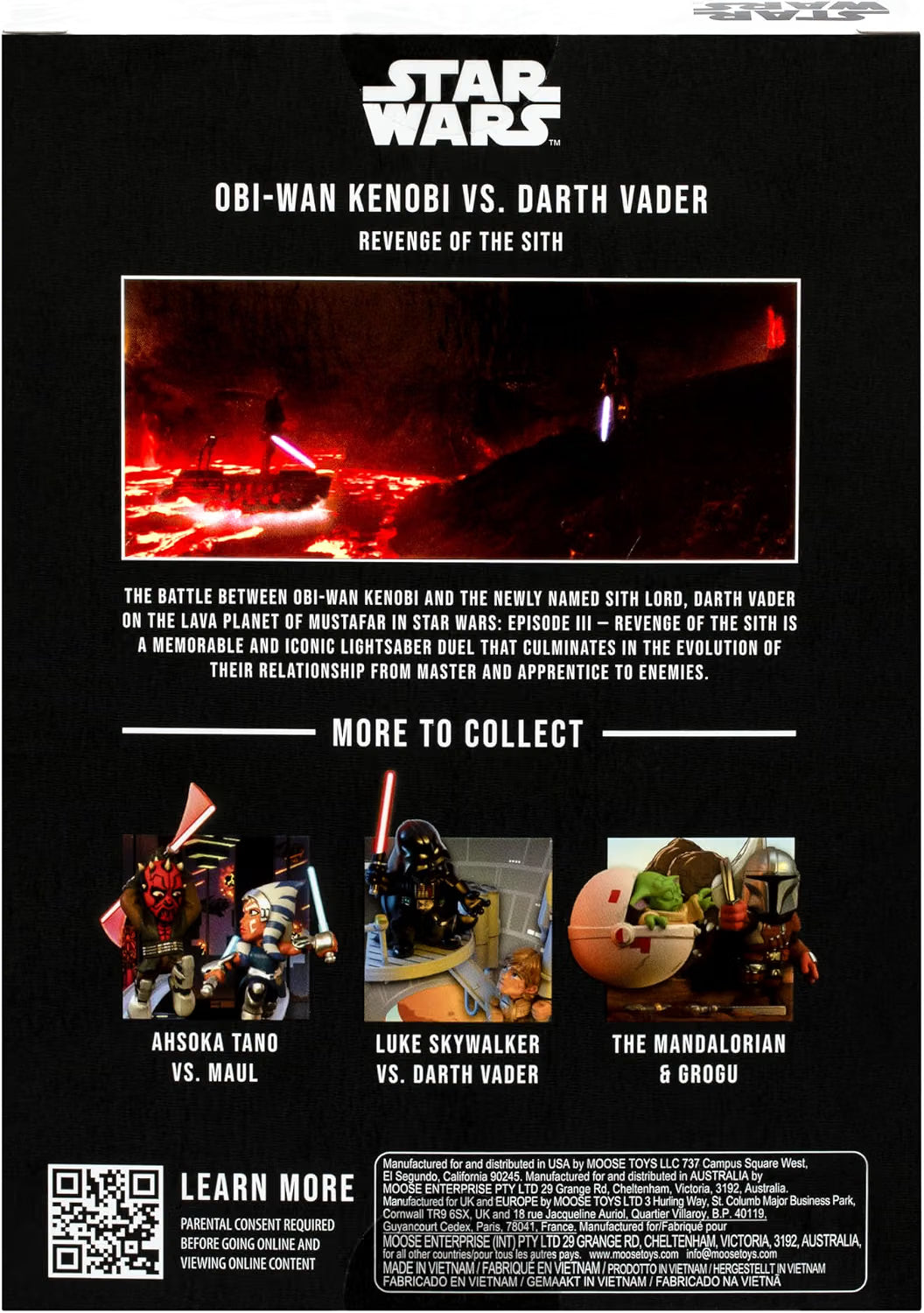 FANDROP SW01-Star Wars: Revenge of the Sith™ - Obi-Wan Kenobi VS. Darth Vader, Combines An Epic Diorama