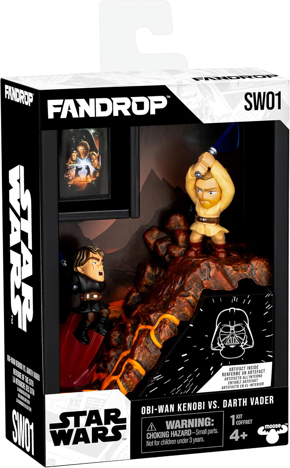 FANDROP SW01-Star Wars: Revenge of the Sith™ - Obi-Wan Kenobi VS. Darth Vader, Combines An Epic Diorama