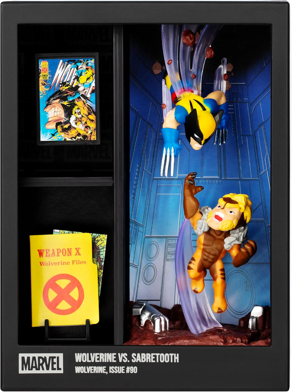 FANDROP MV01-Wolverine VS. Sabretooth, Combines A Displayable Diorama