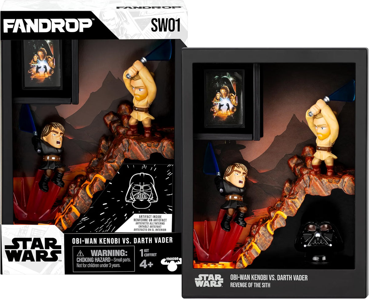 FANDROP SW01-Star Wars: Revenge of the Sith™ - Obi-Wan Kenobi VS. Darth Vader, Combines An Epic Diorama