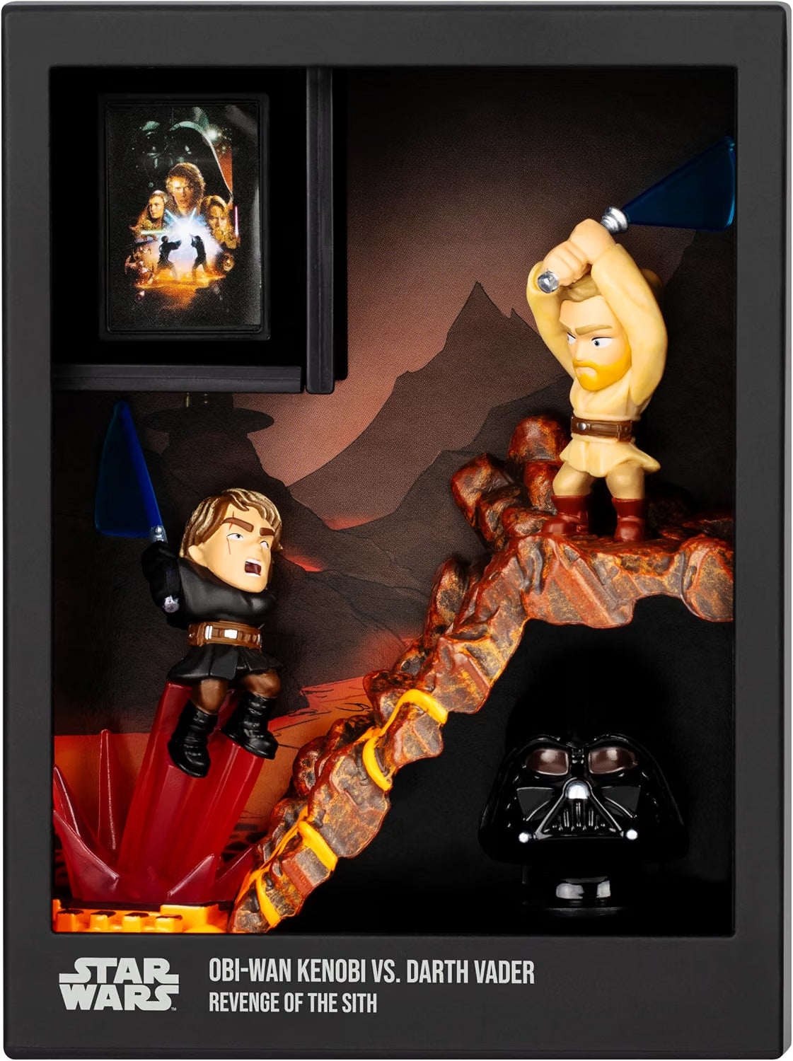 FANDROP SW01-Star Wars: Revenge of the Sith™ - Obi-Wan Kenobi VS. Darth Vader, Combines An Epic Diorama
