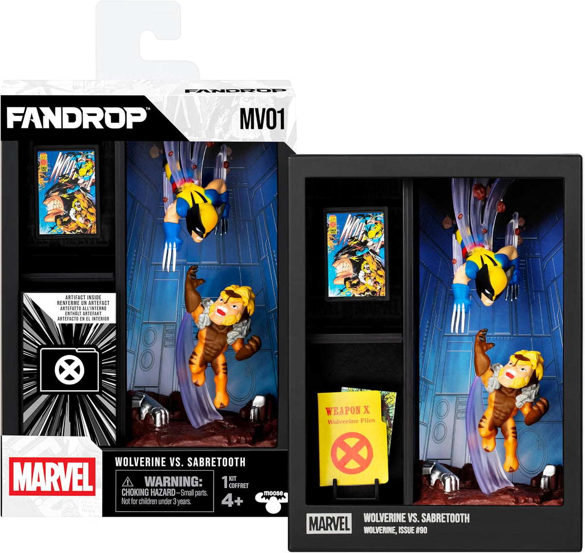 FANDROP MV01-Wolverine VS. Sabretooth, Combines A Displayable Diorama