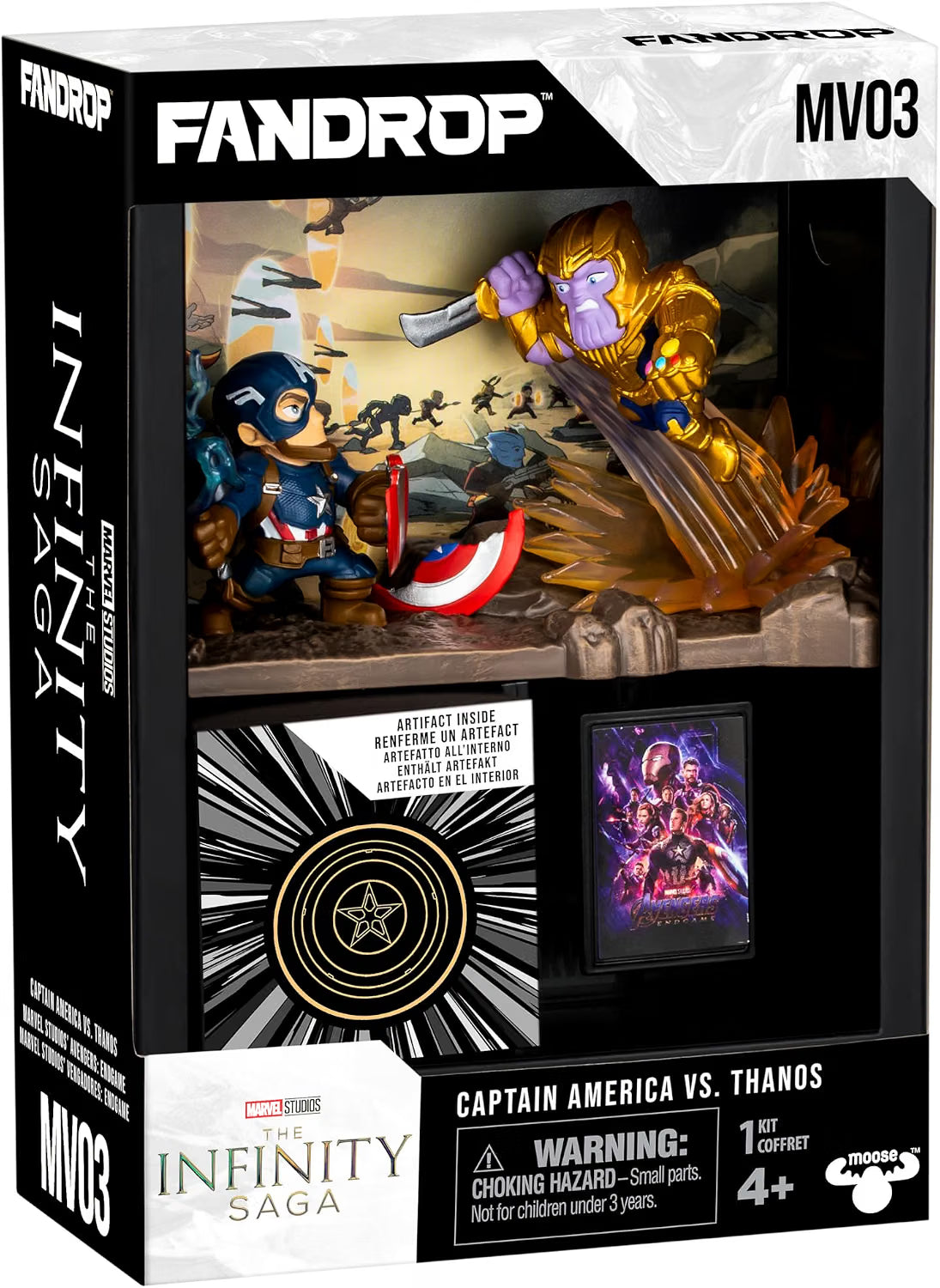 FANDROP MV03-Mavel Studios' Avengers Endgame - Captain America VS. Thanos, Combines An Epic Diorama