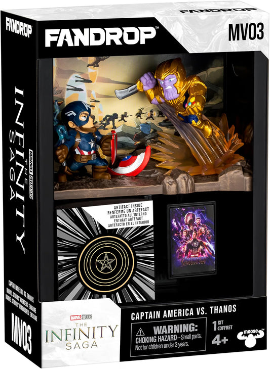 FANDROP MV03-Mavel Studios' Avengers Endgame - Captain America VS. Thanos, Combines An Epic Diorama