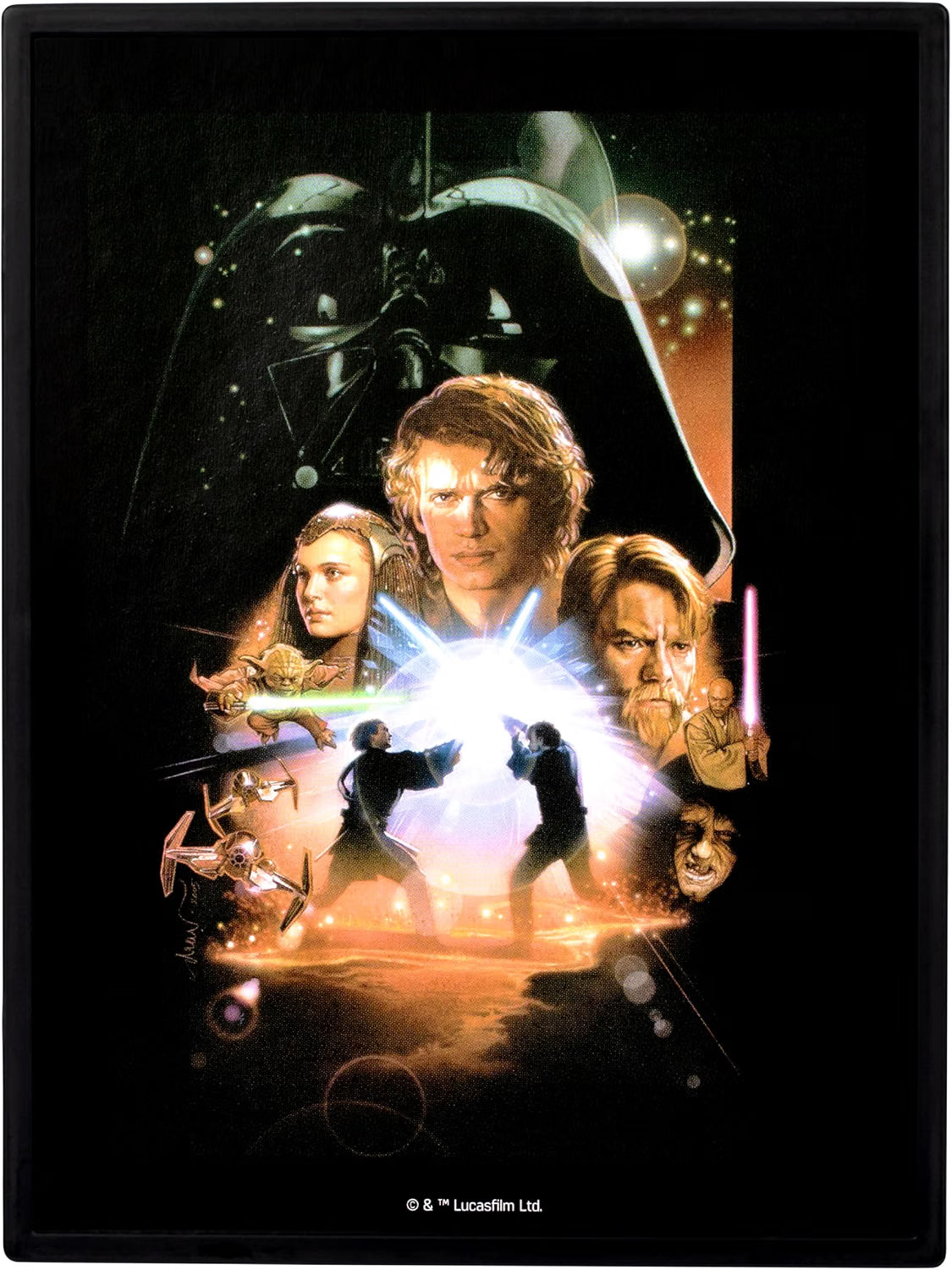 FANDROP SW01-Star Wars: Revenge of the Sith™ - Obi-Wan Kenobi VS. Darth Vader, Combines An Epic Diorama