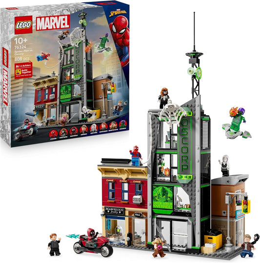 Lego 76324 - Marvel Spider-Man vs. Oscorp - Includes 8 Marvel Minifigures