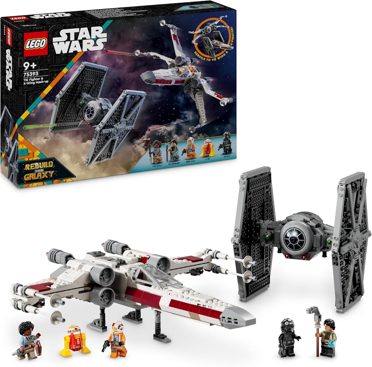Star Wars Rebuild the Galaxy TIE Fighter & X-Wing Mash-up (75393 LEGO)