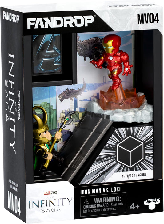 FANDROP MV04-Mavel Studios' The Avengers - Iron Man VS. Loki, Combines An Epic Diorama