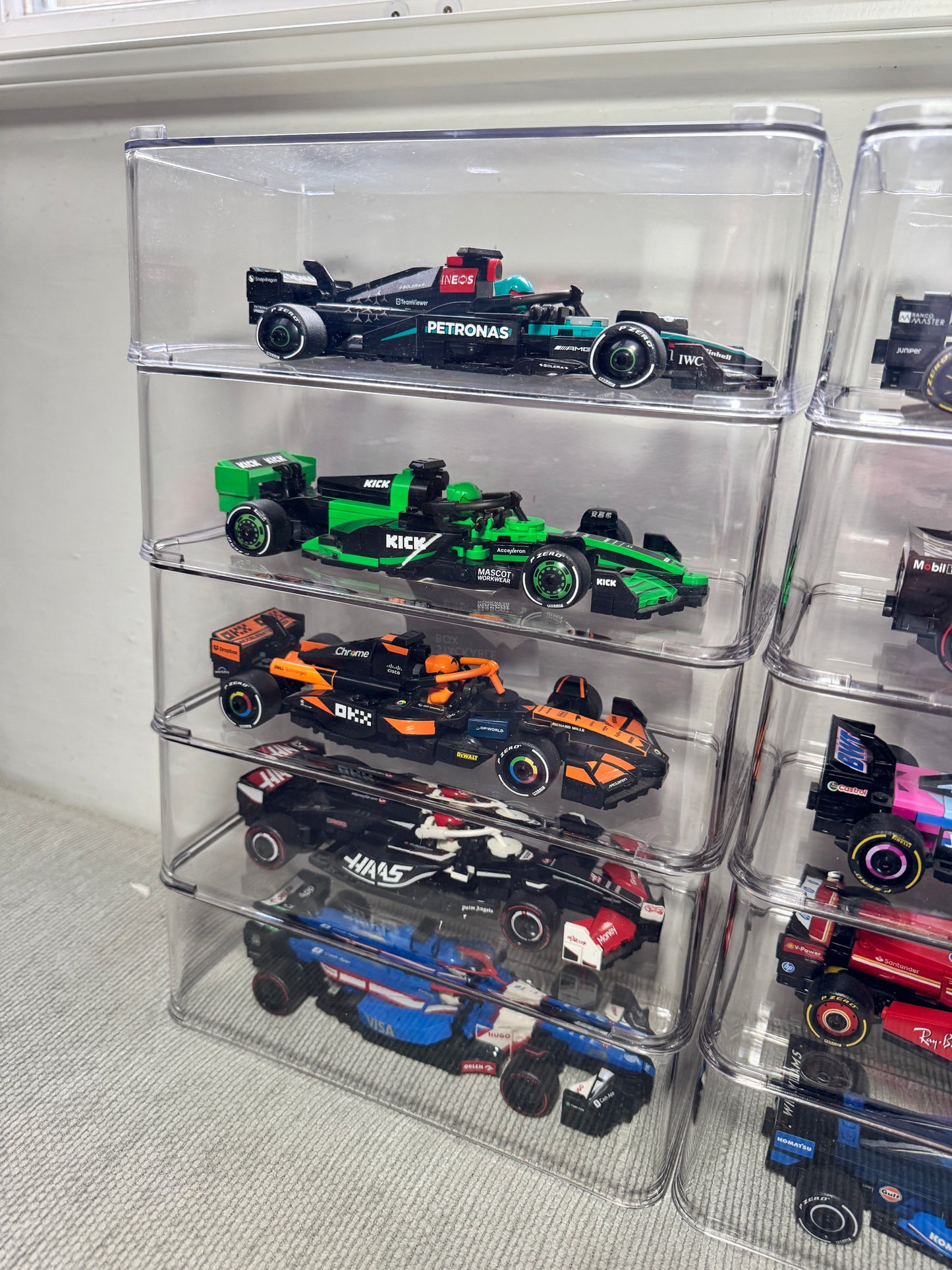 10 x Acrylic Display Cases For Lego F1 Speed Champions - Formula 1 Case Ferrari