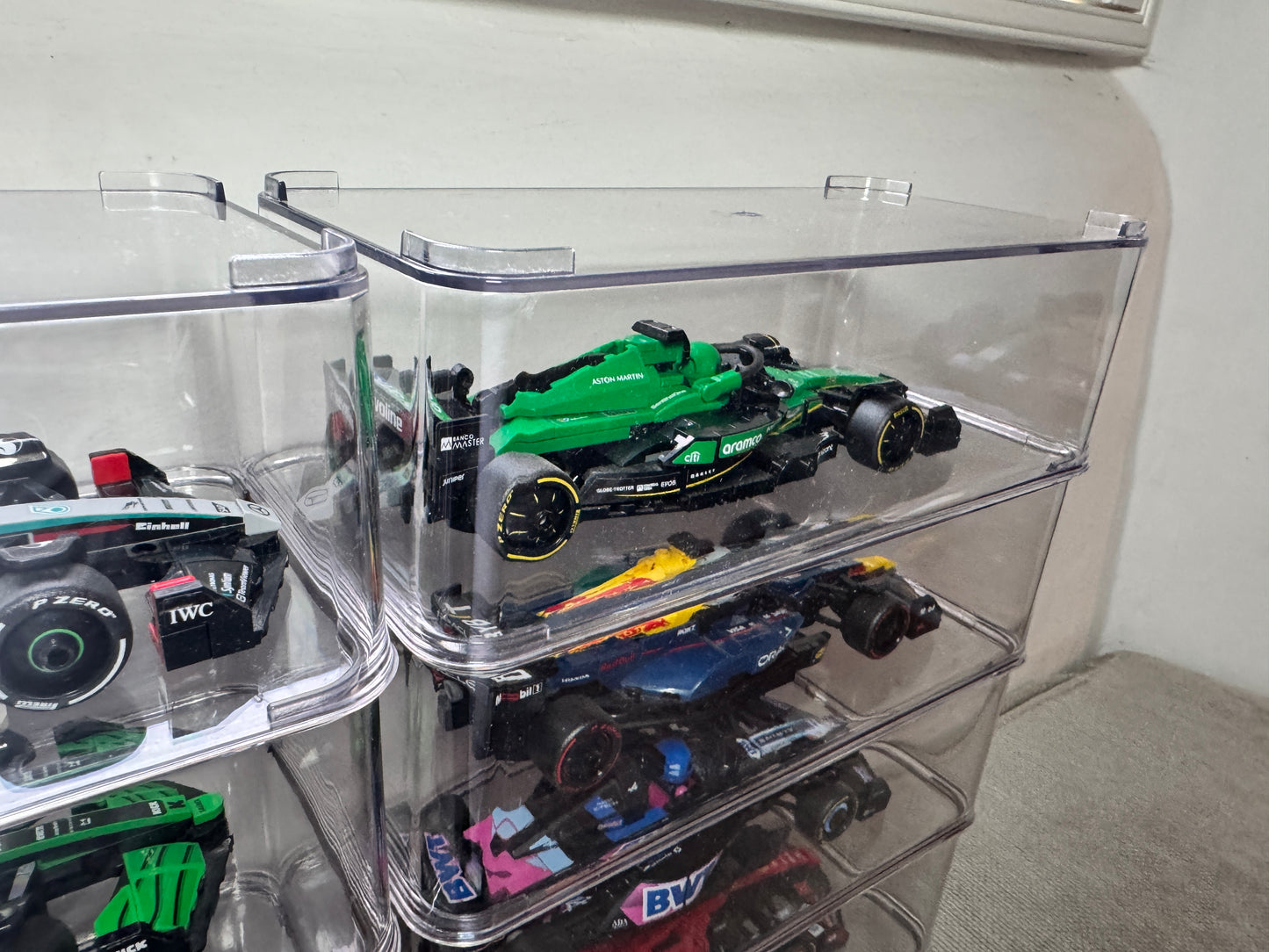 10 x Acrylic Display Cases For Lego F1 Speed Champions - Formula 1 Case Ferrari