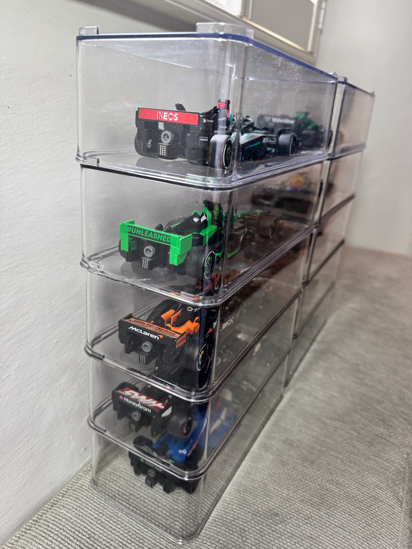 10 x Acrylic Display Cases For Lego F1 Speed Champions - Formula 1 Case Ferrari