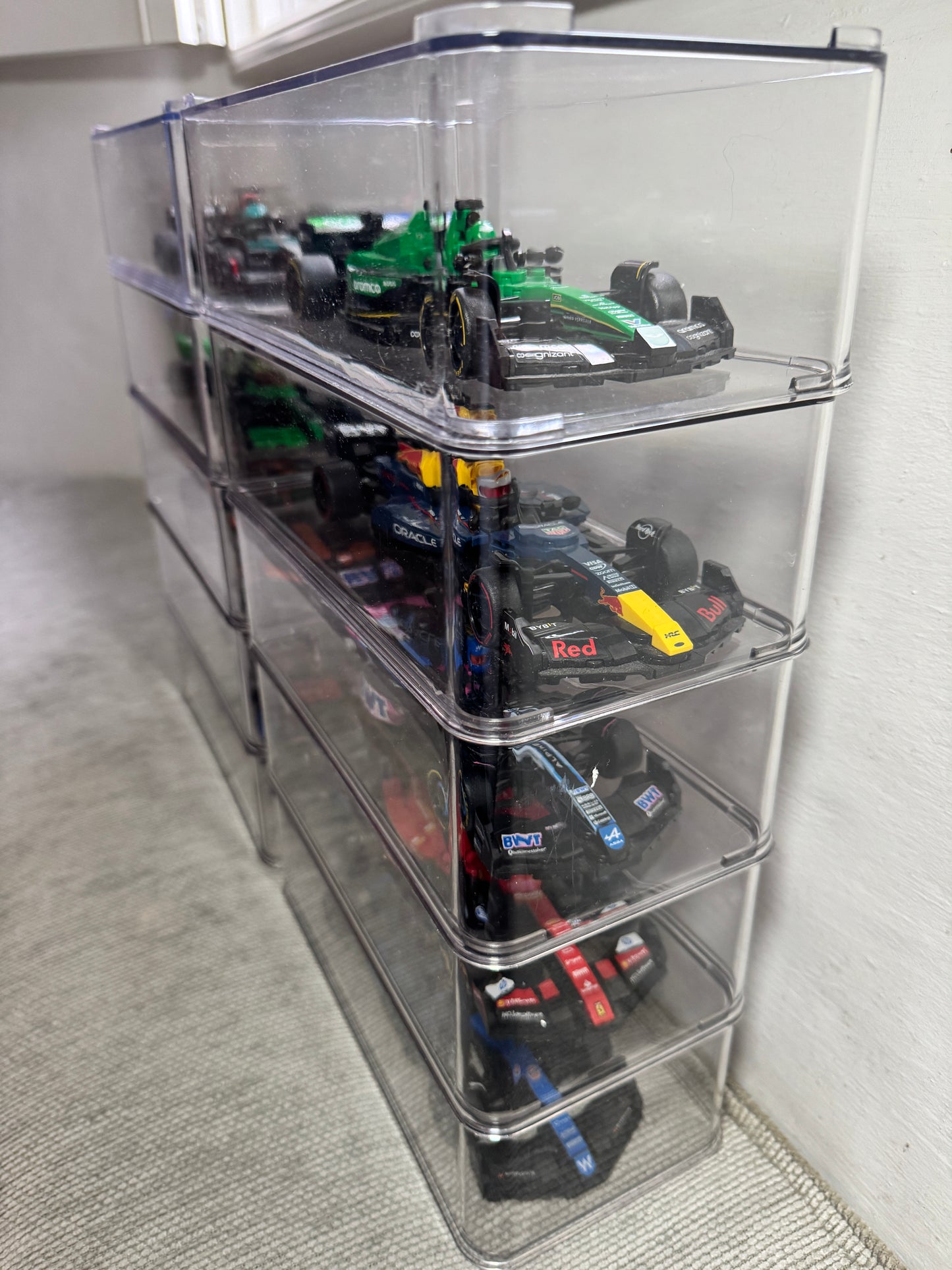 10 x Acrylic Display Cases For Lego F1 Speed Champions - Formula 1 Case Ferrari