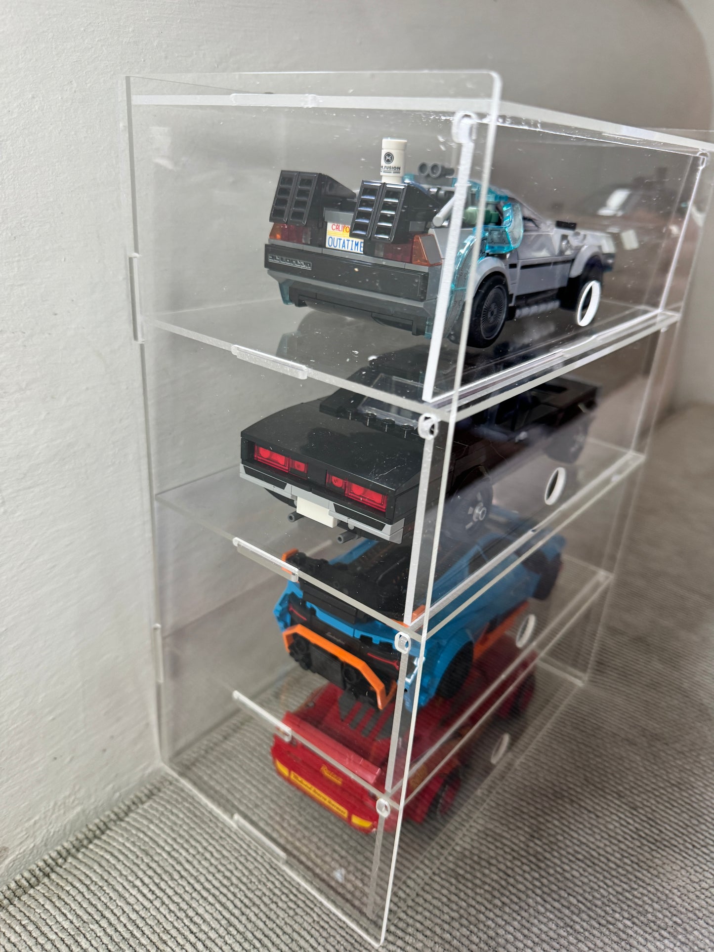 Speed Champions 4 tier Acrylic Display Case - Ideal for Lego Speed Champions
