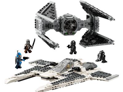 75348 LEGO Star Wars The Mandalorian Fang Fighter vs TIE Interceptor